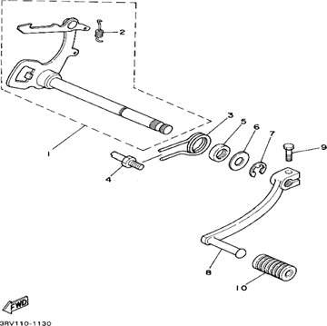 Pedal, Shift, Yamaha, 21W-18111-00